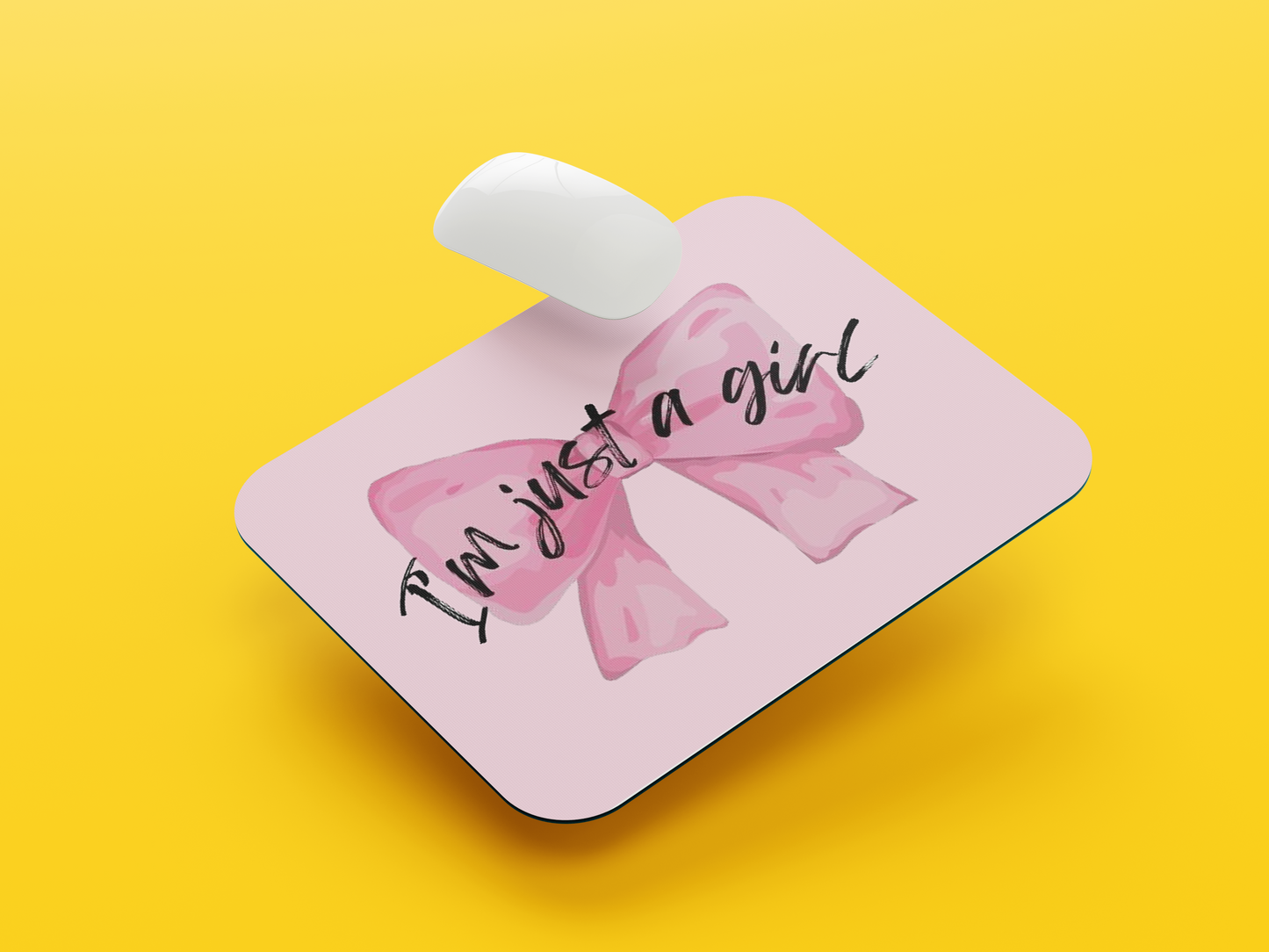 I'm Just A Girl Mouse Pad