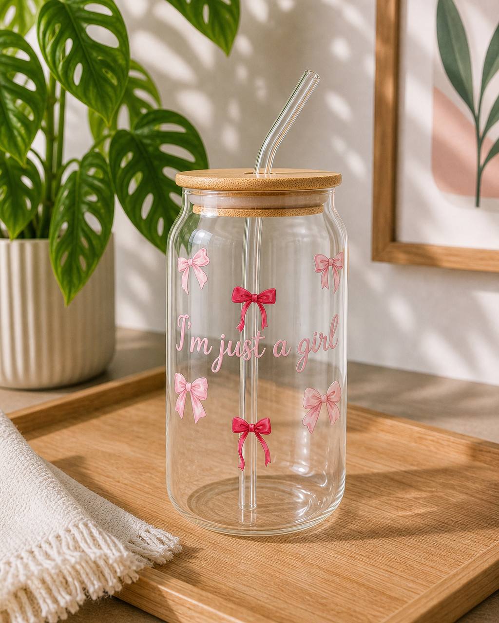 Red and Pink Bowes Mug