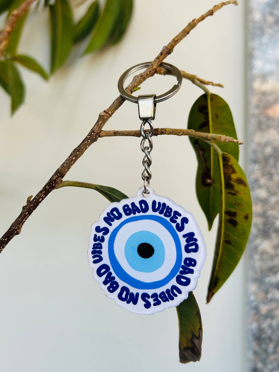 No Bad Vibes Keychain