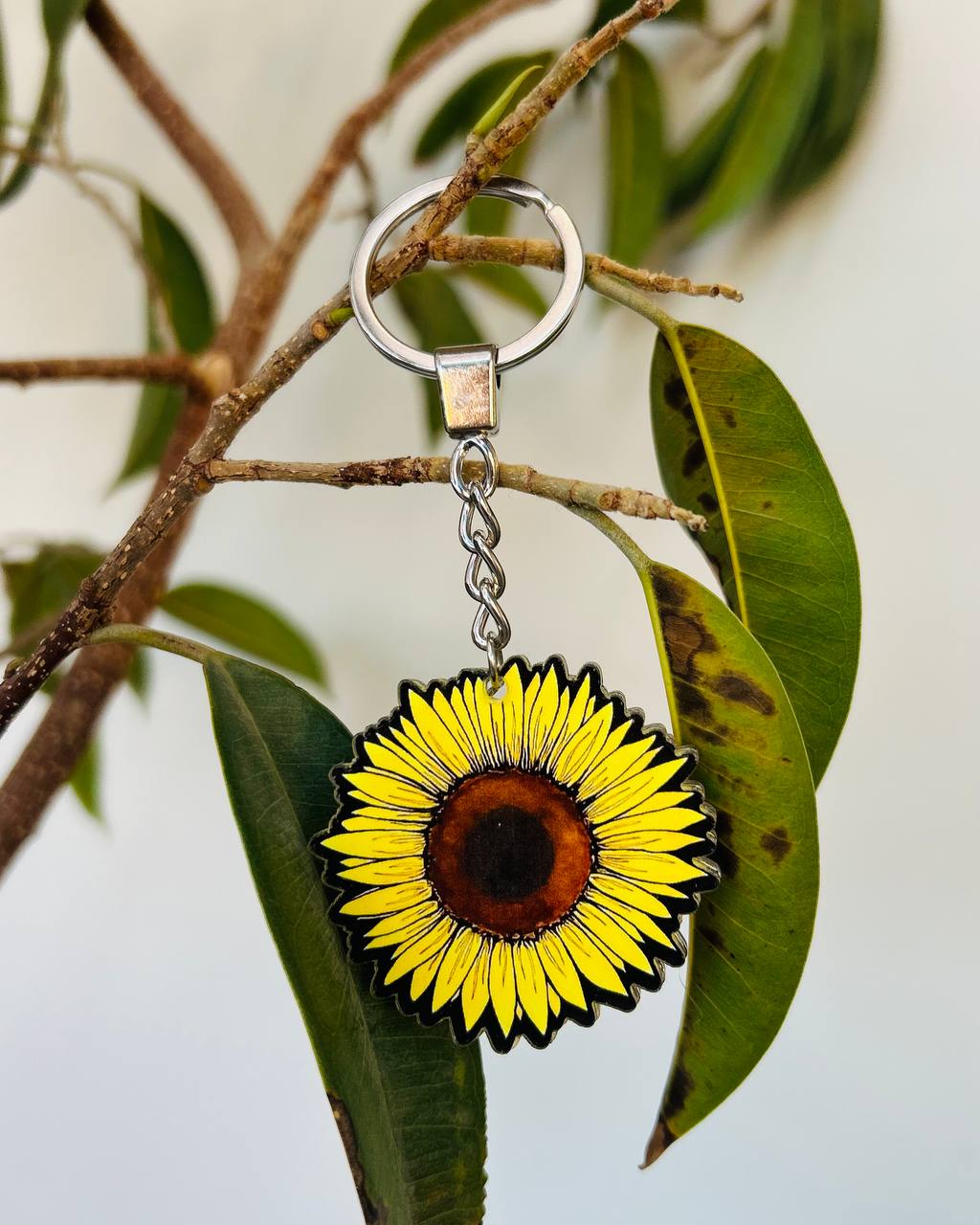 Sunflower Keychain