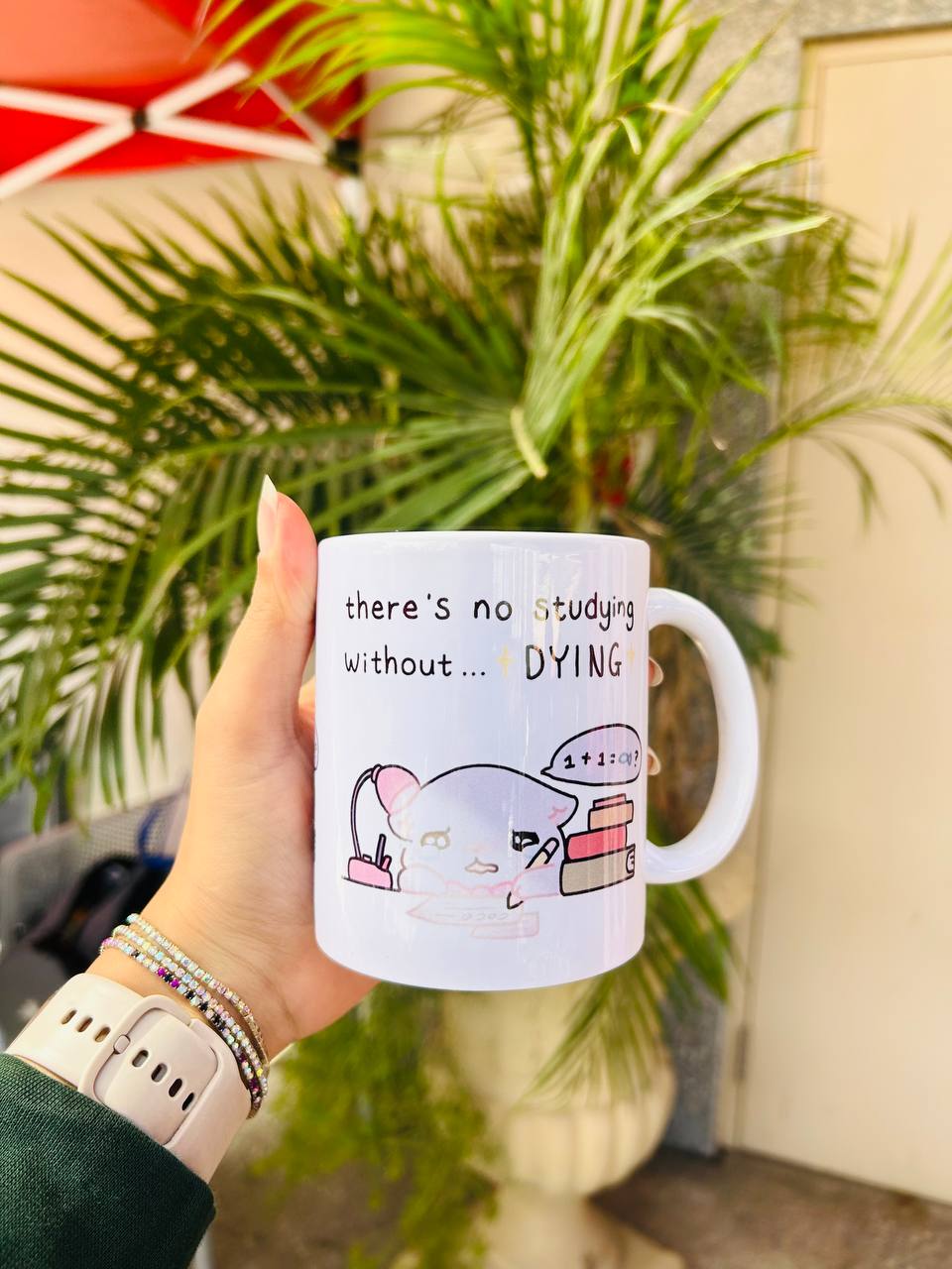 Studying Mood Comic Mug