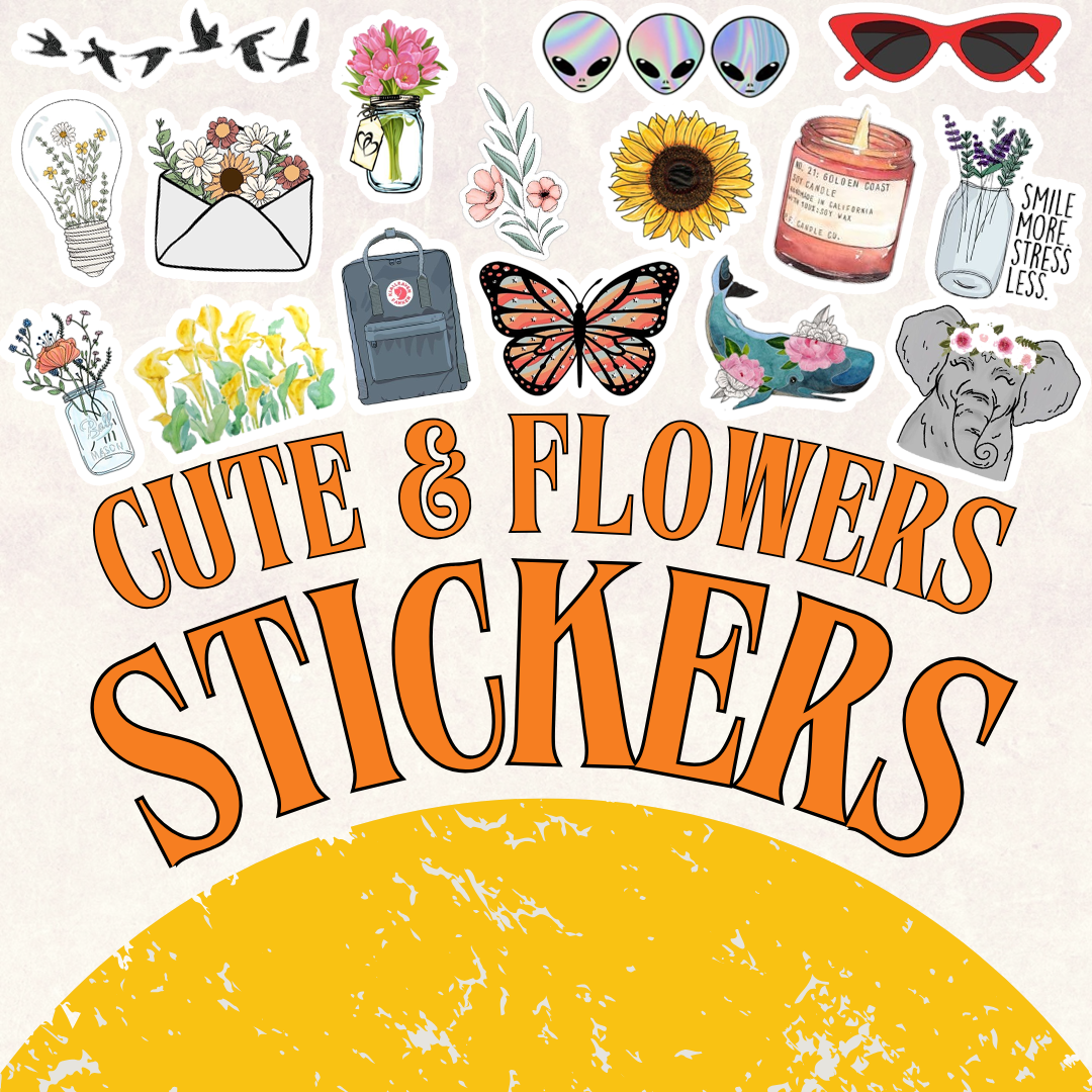 Cute & Flowers Stickers