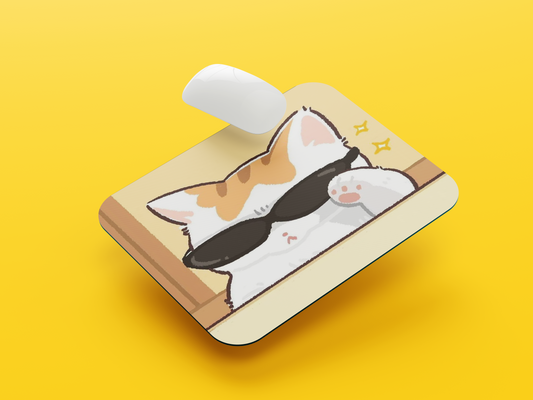 Sunglass Cat Mouse Pad