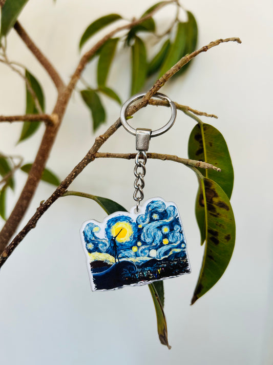 Vangogh Art Keychain