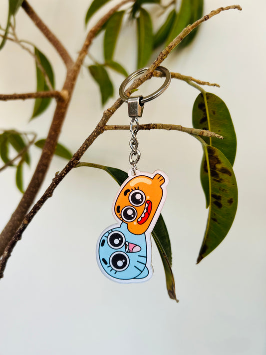 Gumball & Darwin Keychain
