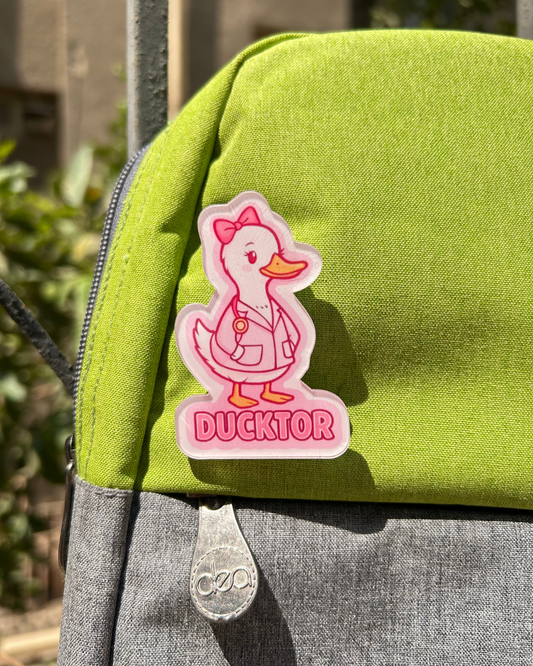 Ducktor Girl Pin