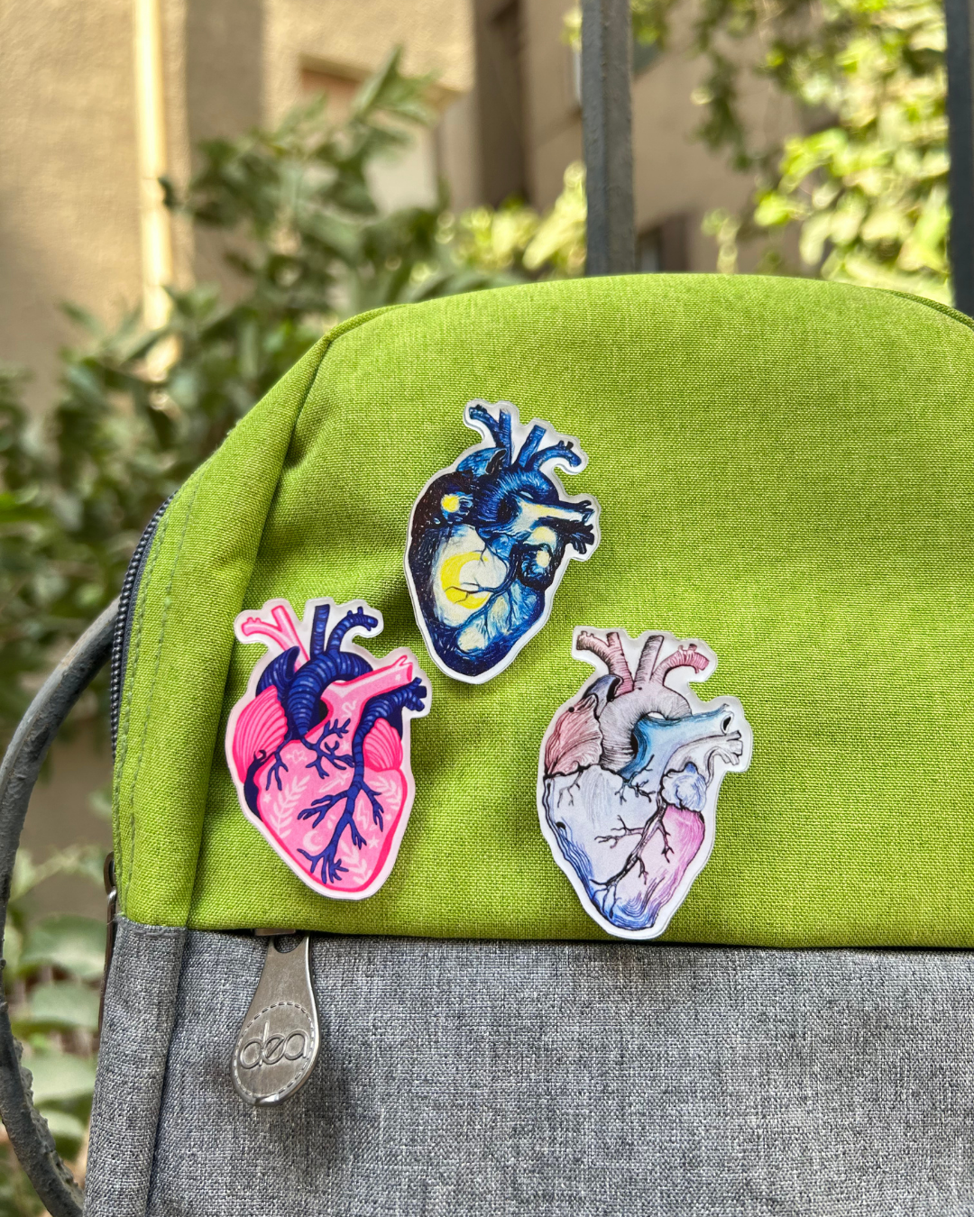 3 Hearts Pins
