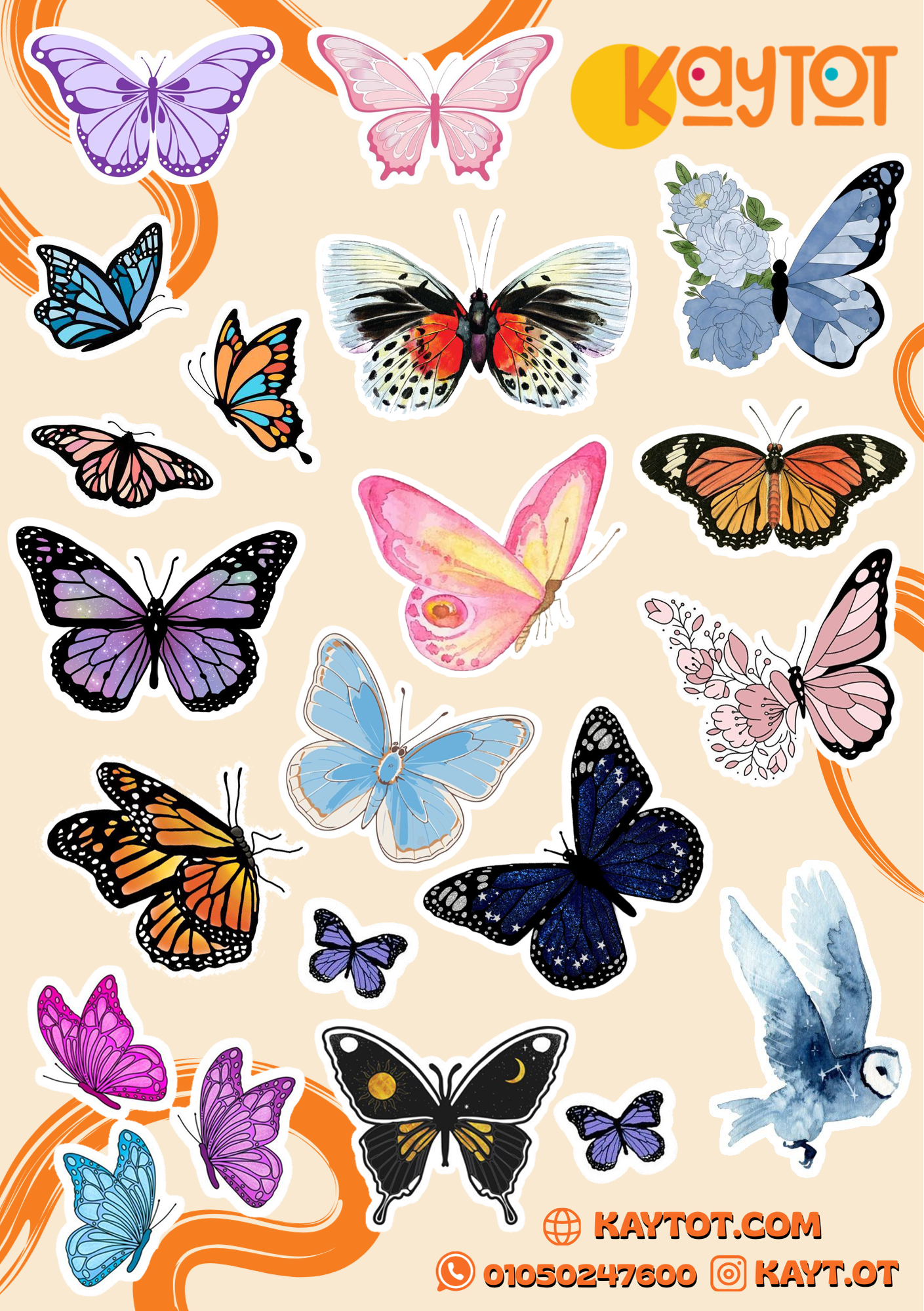 BUTTERFLIES Sheet