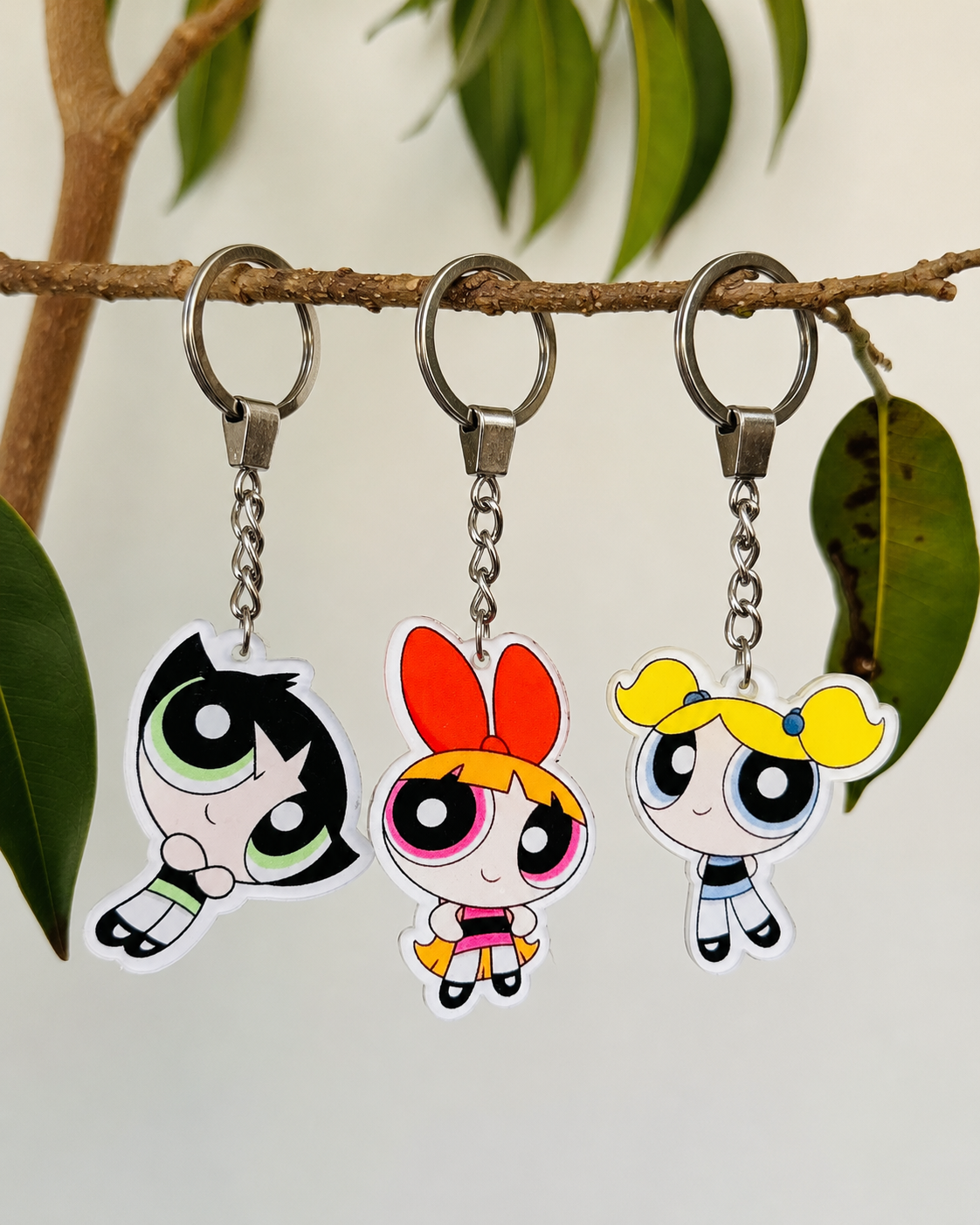 3 Powerpuff Girls Keychains