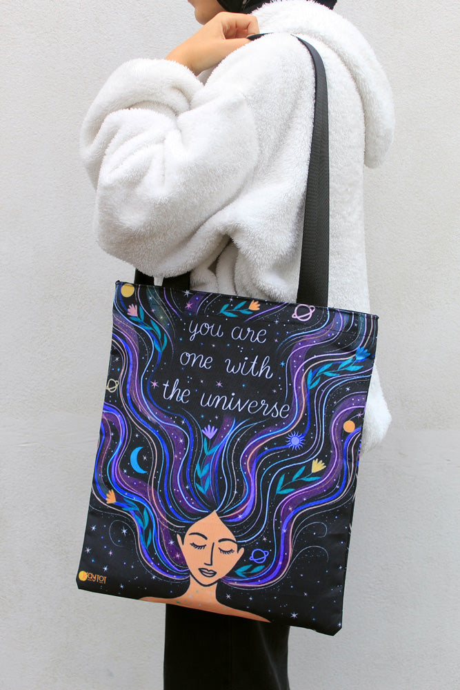 You Are One With The Universe Tote Bag