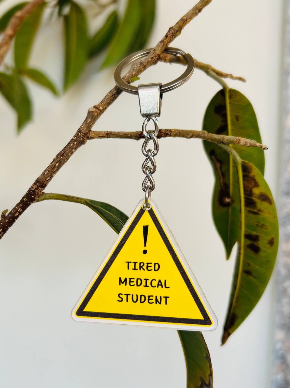 Tired Medical Student Keychain