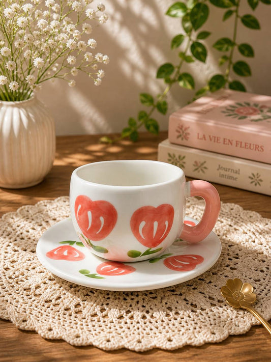Porcelain Mug With Plate