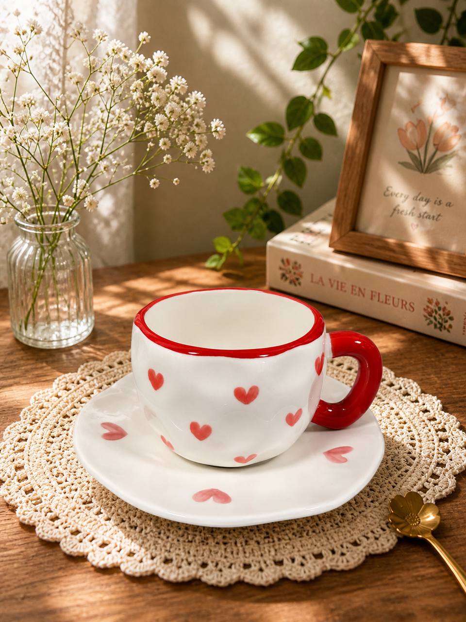 Porcelain Mug With Plate