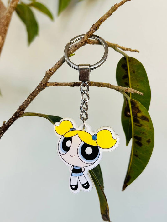 Bubbles Girl Keychain