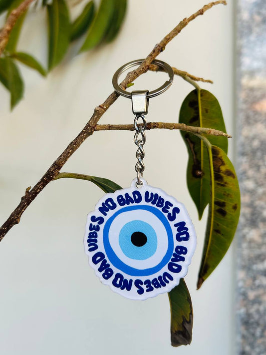 No Bad Vibes Keychain