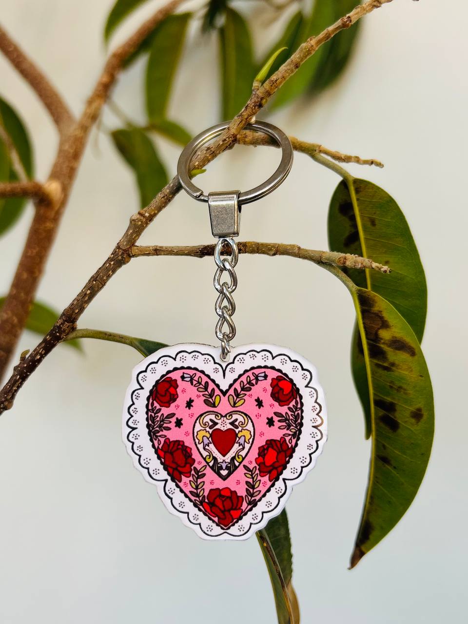 Red Heart Keychain