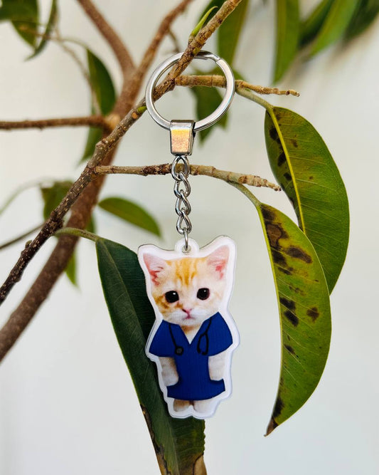 Cat Doctor Keychain