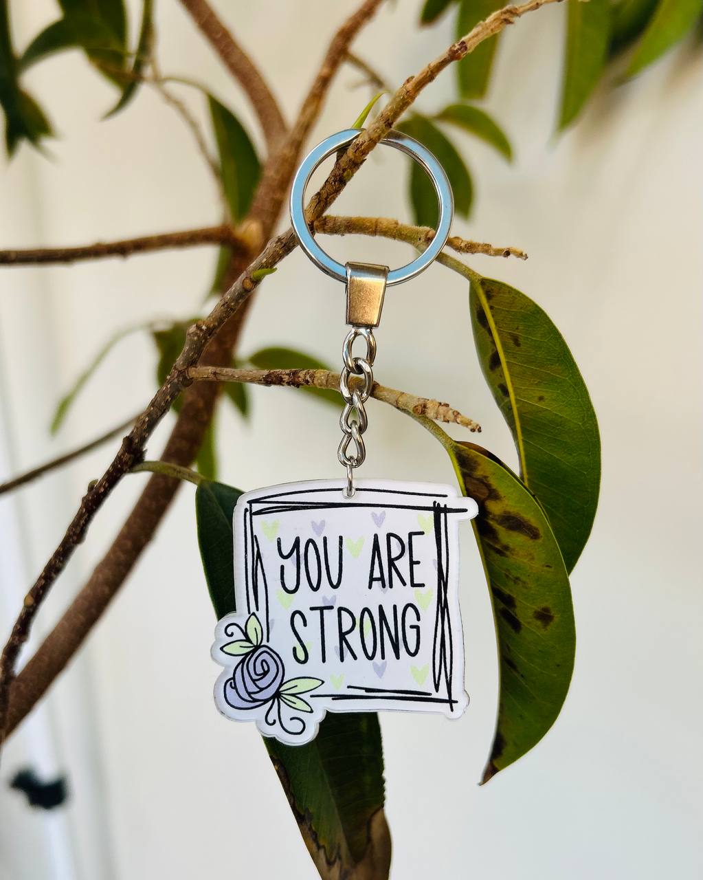 You Are Strong Keychain